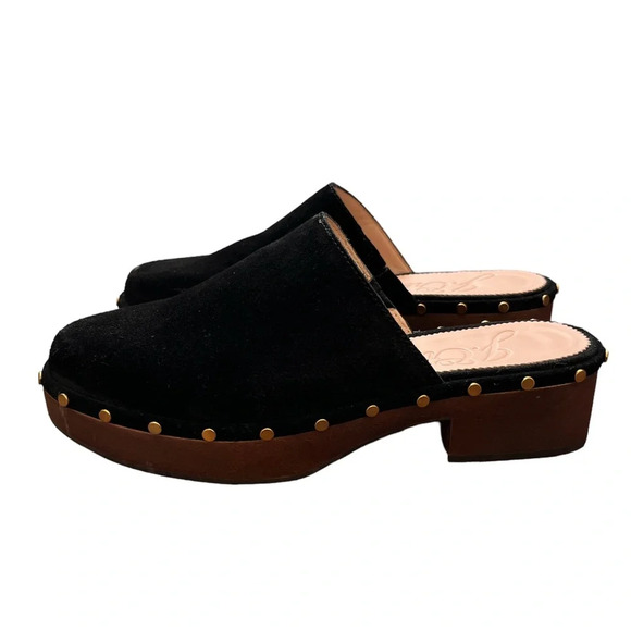J. Crew Shoes - J. Crew Black Suede  Dakota Clogs size 7